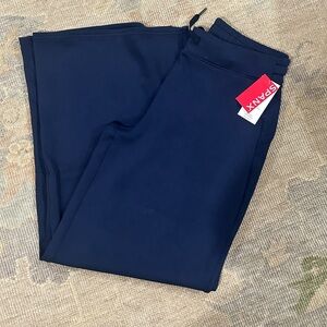 NWT Spanx Air Essentials Wide Leg Pant Timeless Navy, Size Large